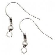 DQ Metal Fishook earwire 20mm Antique silver